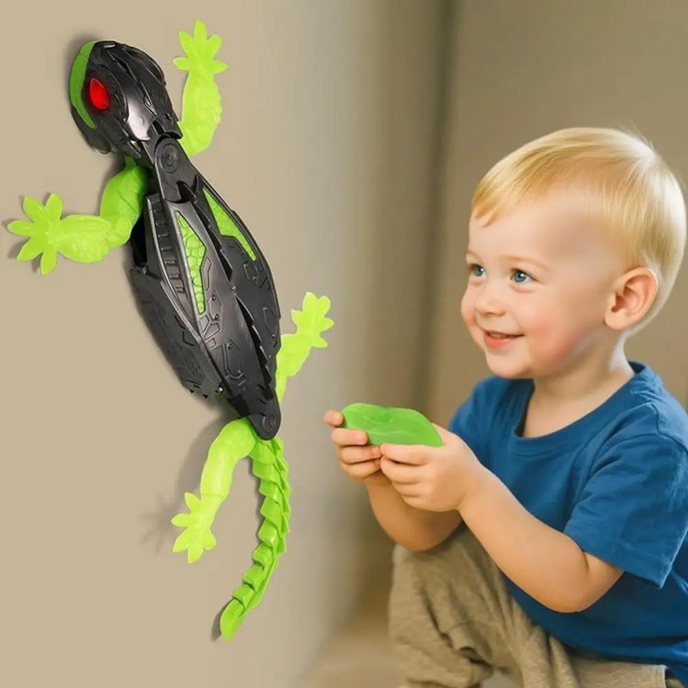 Glow In the Dark Lizard RC Wall Climbing Car Remote Control Bionic Electric Toy for Kids Crawling Gecko