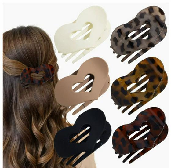 Curved Oval Updo Hair Claw - Temperament Shark Clip
