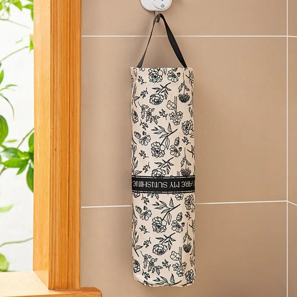 1/2pcs Multipurpose Garbage Bag Storage Dispenser Garbage Bag Organizer Cartoon Pattern Grocery Bag Holder Bottom Opening Tools