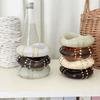 Bohemian Acrylic Bangle Vintage Irregular Geometric Bracelet Temperament Cuff Bracelets  Gift