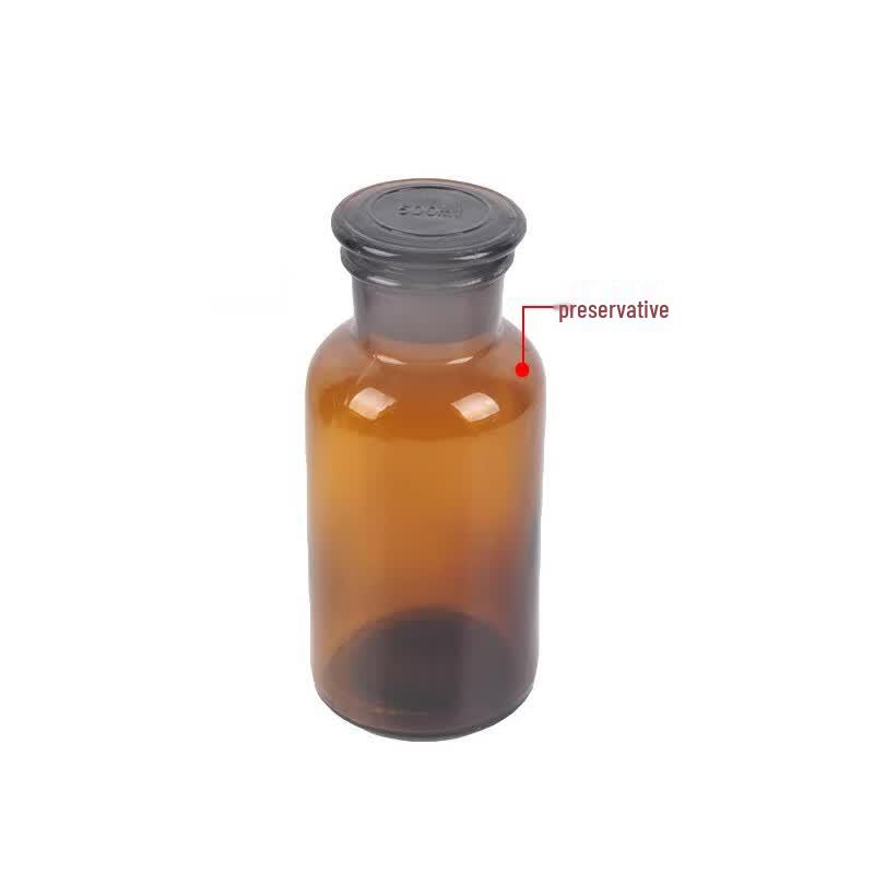 Brown Wide-Mouth Glass Reagent Bottles (125ml, 5-pack)