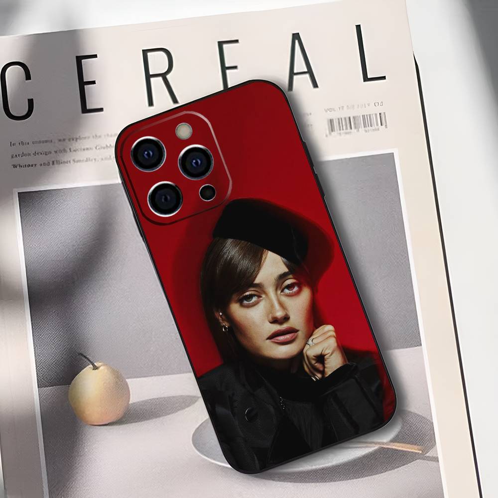 

Actress E-Ella P-Purnell Phone Case For iPhone 17,16,15,14,13,12,11 Plus,Pro Max,XS,Soft Silicone Black Cover iPhone15plus