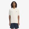 Fred Perry [Sharp] Short Sleeve Cotton Knit Shirt - Ecru Afpm2519725-560