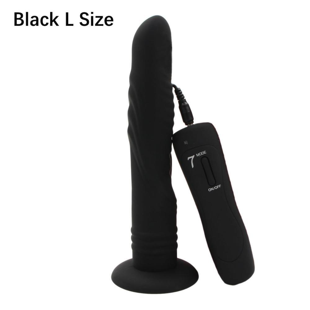 Vibratori vaginali a 7 velocità per donne Butt Plug Anale Dildo grande Vibratore realistico con ventosa