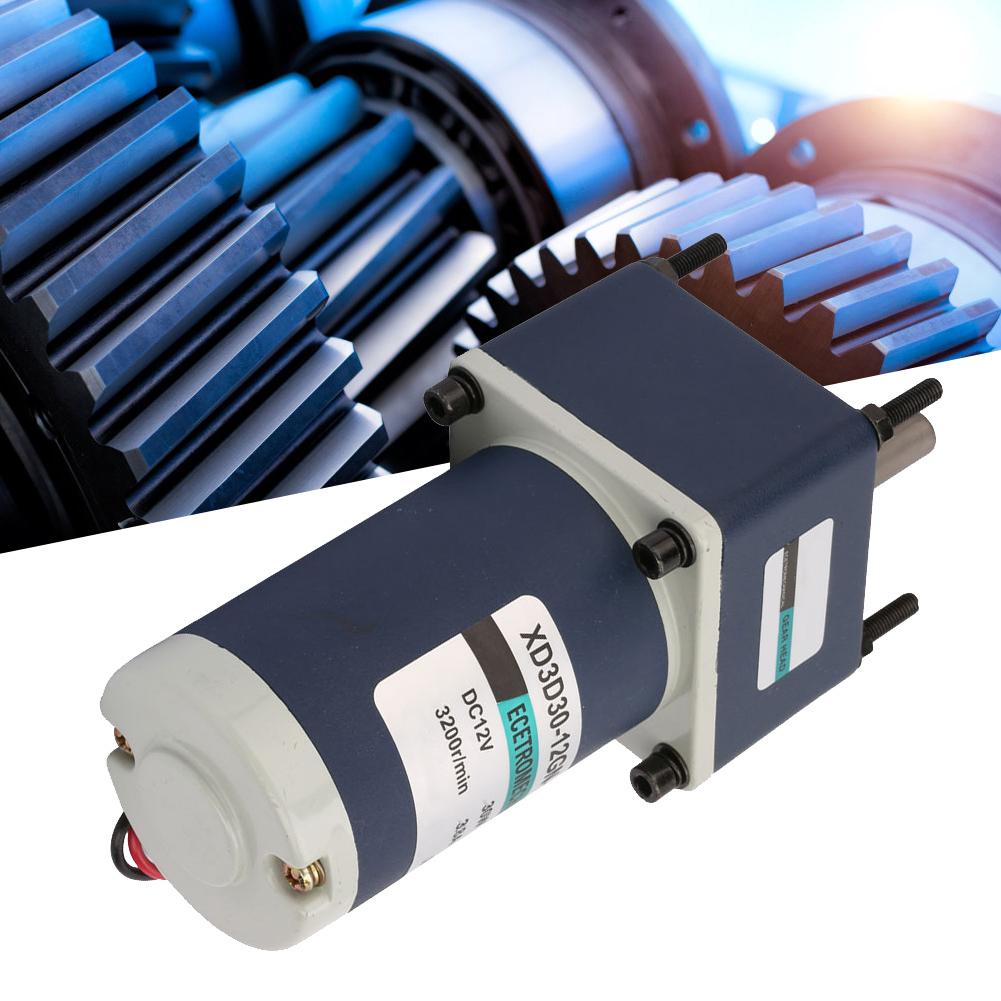12V 30W Electric Permanent Magnet DC Gear Motor 3000 3200RPM Reduction Geared Motor(#14)