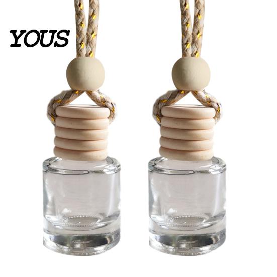 Indoor Aromatic Hanging Decor Car Perfume Bottle Pendant, Creative Air Freshener Diffuser Essential Oil for Vehicle, Portable Holder, Interior
