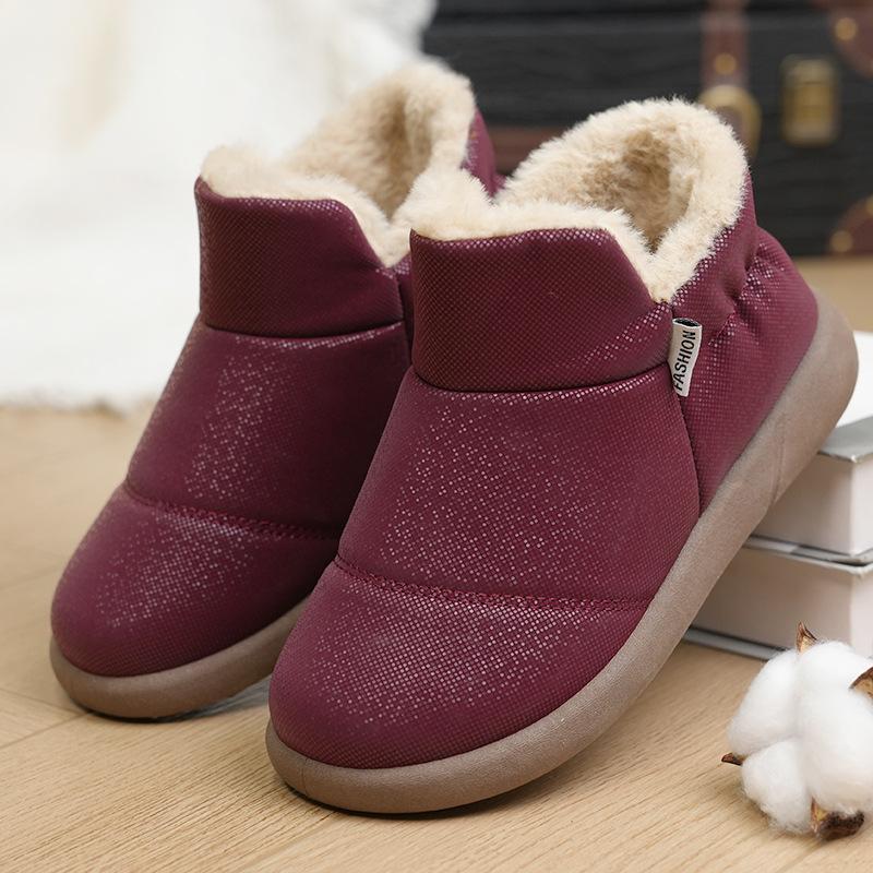 Winter Short Boots Plush Cotton Boots Waterproof Warm Snow Boots Warm Cotton Shoes Fashionable Women Shoes  De Mujer