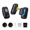 HOLLYLAND LARK A1 Mini Duo Lavalier Microphone Wireless Microphone for iPhone Transmitters 1 Lightning Magnetic Microphone for and Vlogging No