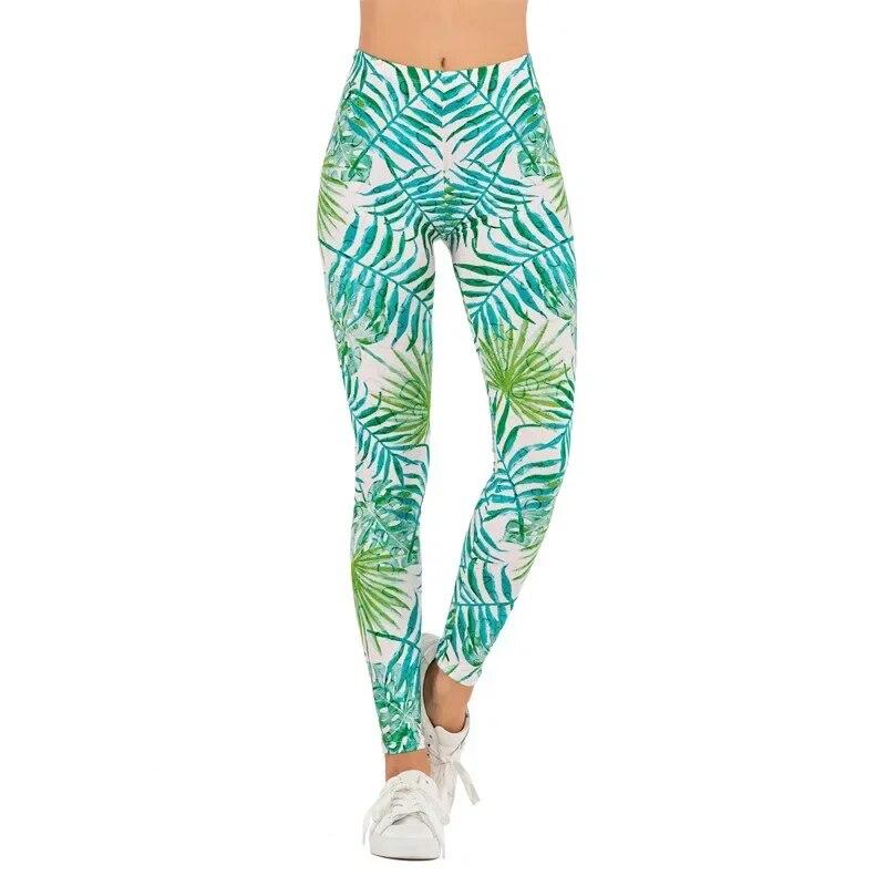 Sexy Women Sporty Legging Printing Fitness Sportswear Fashion Slim High Waist Gym Woman Pants Yoga Clothing Trousers 29650