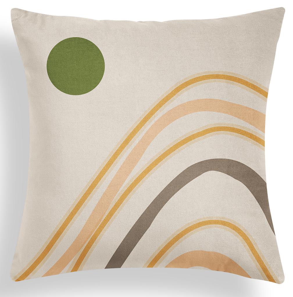 Nordic Geometric Green Pillow Cover Summer Plant Sofa Pillow Cover Cushion Cover Premium Durable Quality Useful