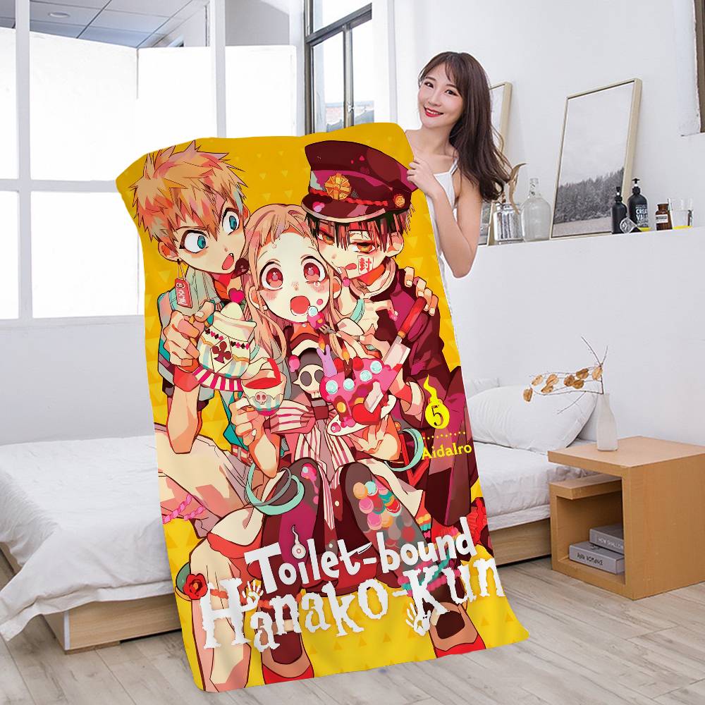 Anime Toilet Bound Hanako Kun Microfiber Printed Beach Towel Mountain Climbing Yoga Beach Swimming Running Absorbent Soft Towel