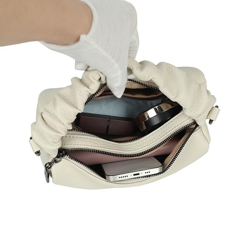 Sac à main plissé pour femme Sac bandoulière pour les trajets