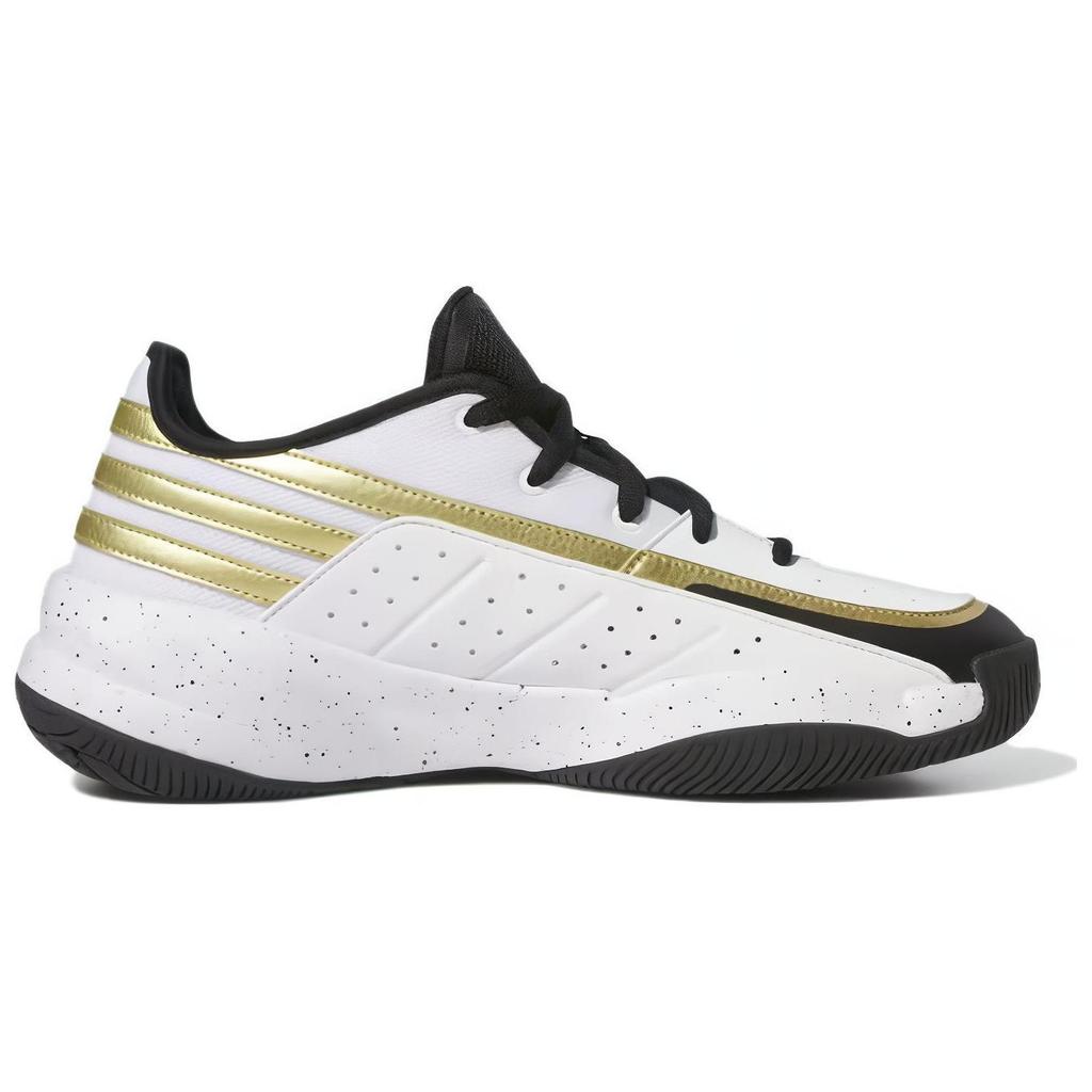 New Adidas Front Court Cloud White Core Black Gold Metallic ID8593