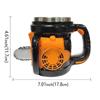 Stylish Chainsaw Design Coffee Mug with 304 Stainless Steel Inner Lid And Resin Exterior for Unique Home & Kitchenware