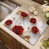 3D Floral Placemat Diatomaceous Earth Absorbent Flower Placemat Non-slip Decorative Heat Insulation Mat for Dining Table Home Decor