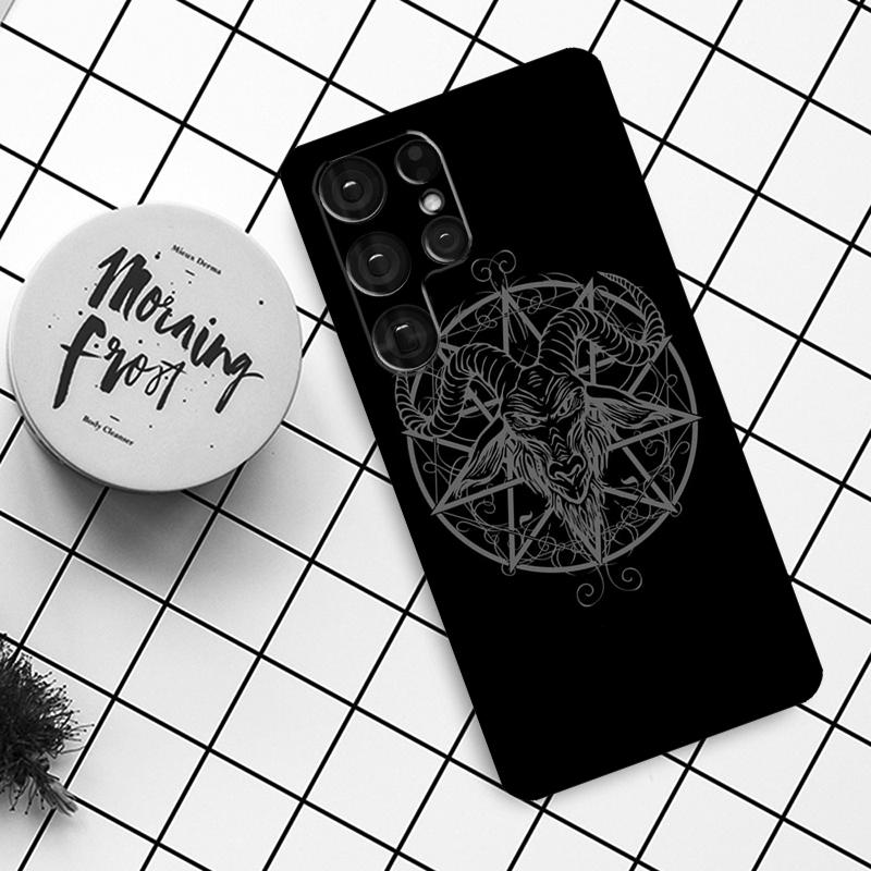 Pentagram 666 Demonic Satanic Case For Samsung Galaxy S21 S22 S23 S24 S25 Ultra S9 S10 S25 Plus S24 FE S20 FE Phone Cover