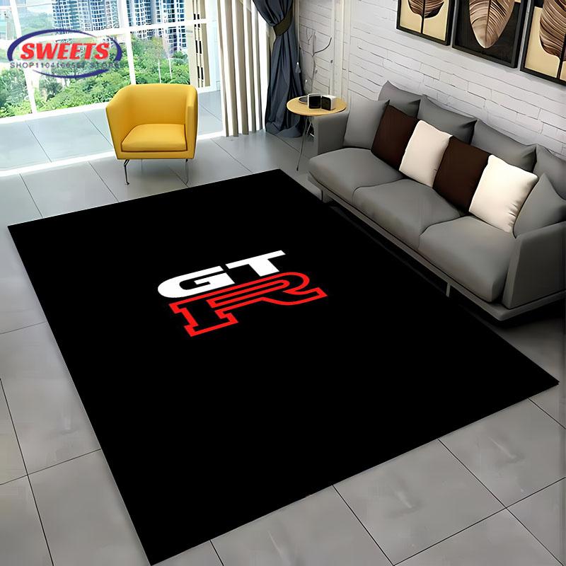 3D HD Printing Classic GTR Racing Car Area Rug,Carpet for Living Room Bedroom Sofa Doormat Decor Rug Non-slip Floor Mat Alfombra