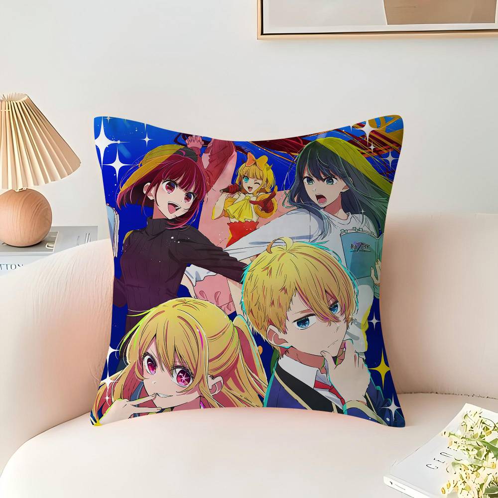 Anime O-Oshi No Ko Pillow Anime Pillow Sofa Bed Head Pillow Cover Cushion Cover 45x45 Cm Fashion