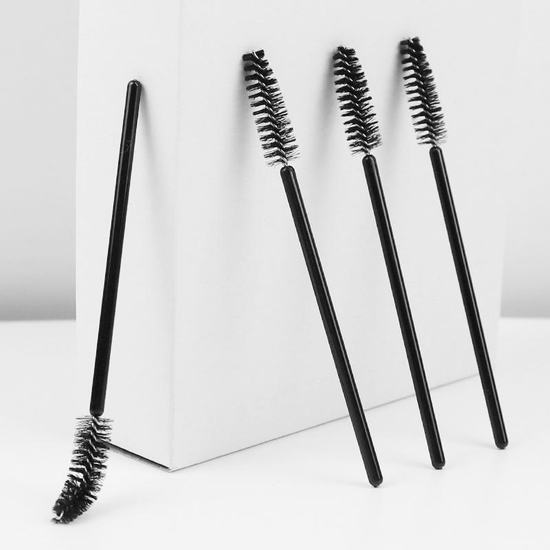 Portable Extra Fine Disposable Eyebrow & Eyelash Spiral Brush for Extensions