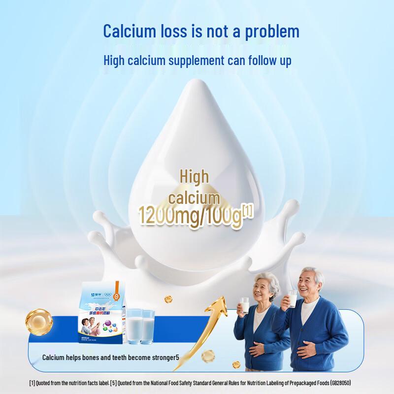 Mengniu Middle-Aged & Elderly Multivitamin High-Calcium Milk Powder