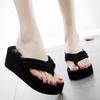 Women's Flip Flops Summer Outside Slope Heel Thick Soled Slippers Anti Slip Fashionable Women's Cool Slippers Women Sandals
