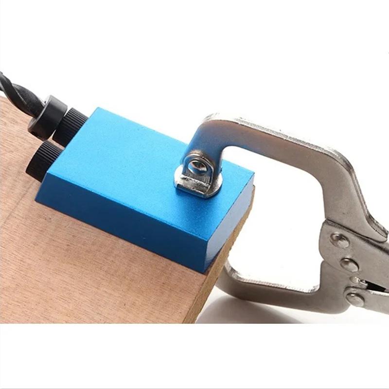 Pocket Hole Screw Jig Dowel Drill Wood Joint Tool Kit 6/8/10mm 15°Angle Adapter Drill Woodworking Tool