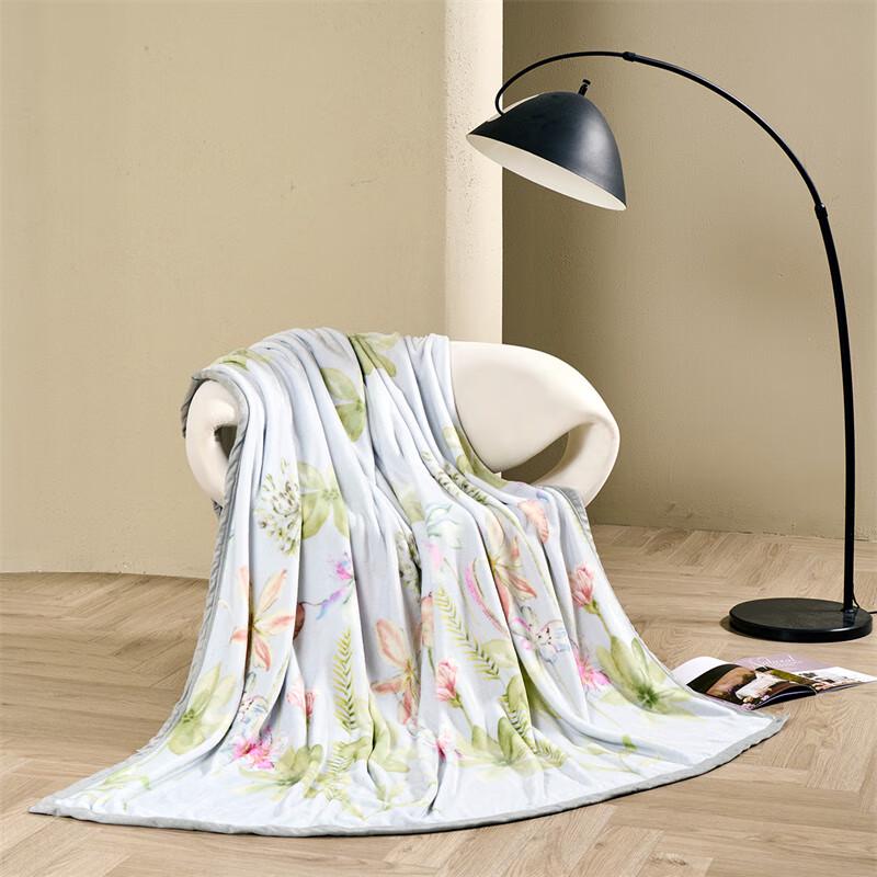 

Mercury Home Textiles Spring Flower Garden Flannel Blanket