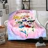 Custom 1pc Sailor Moon Team-up Blanket, Soft And Comfortable Blanket, Casual Warm, Camping Travel Blanket, Birthday Gift Q91390