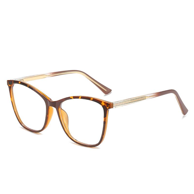 Ferrule Student Face Repair Glasses Frame Anti-Blue Light And Radiation-Resistant Cat'S Eye Tr Flat Mirror