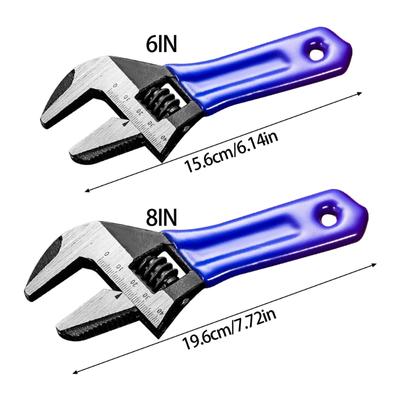 Sturdy Alloy Steel Plumbing Wrench With Large Opening Short Handle Spanner For Efficient Bathroom Installation Tasks