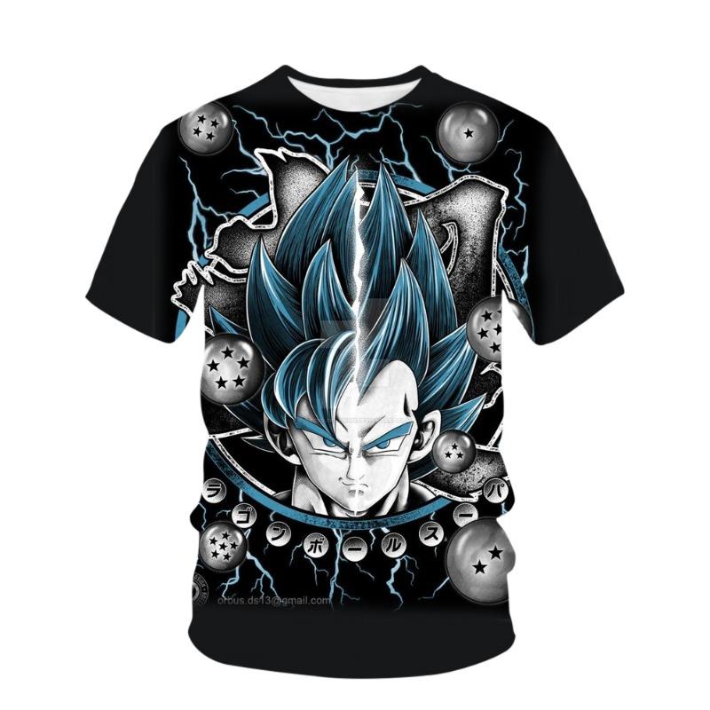 2024 Fashion Summer New 3D Cartoon Ghost Blade Anime Printed Short Sleeve Casual Loose Comfortable Round Neck T-shirt