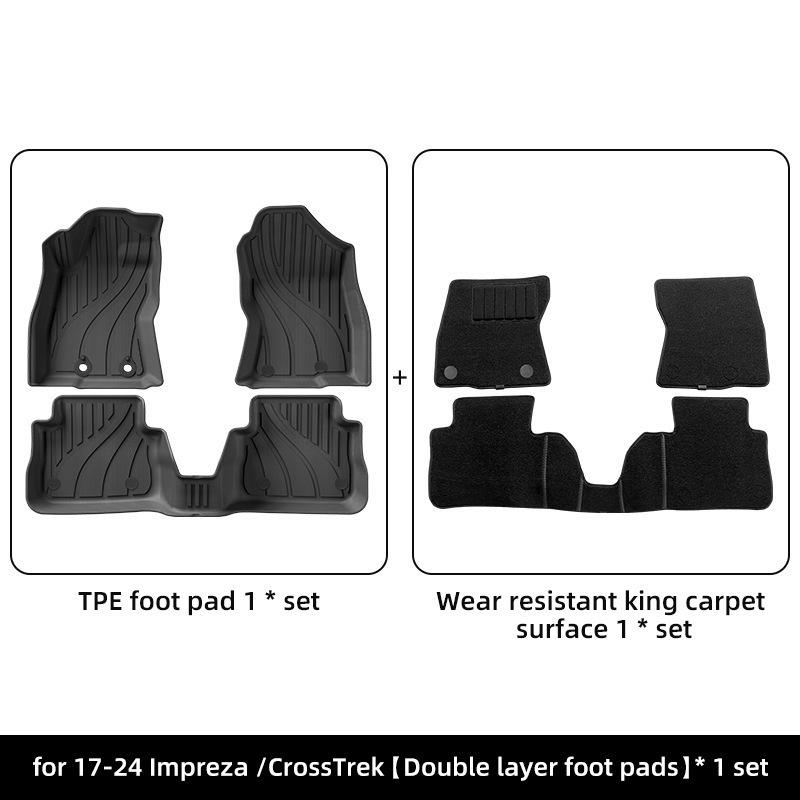 TPE Floor Mats for 2017-2024 Subaru Impreza/Crosstrek