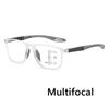 New Fashion TR90 Multifocal Reading Glasses for Women Men Blue Light Blocking Progressive Eyeglasses HD Lens Far Sight Eyewear