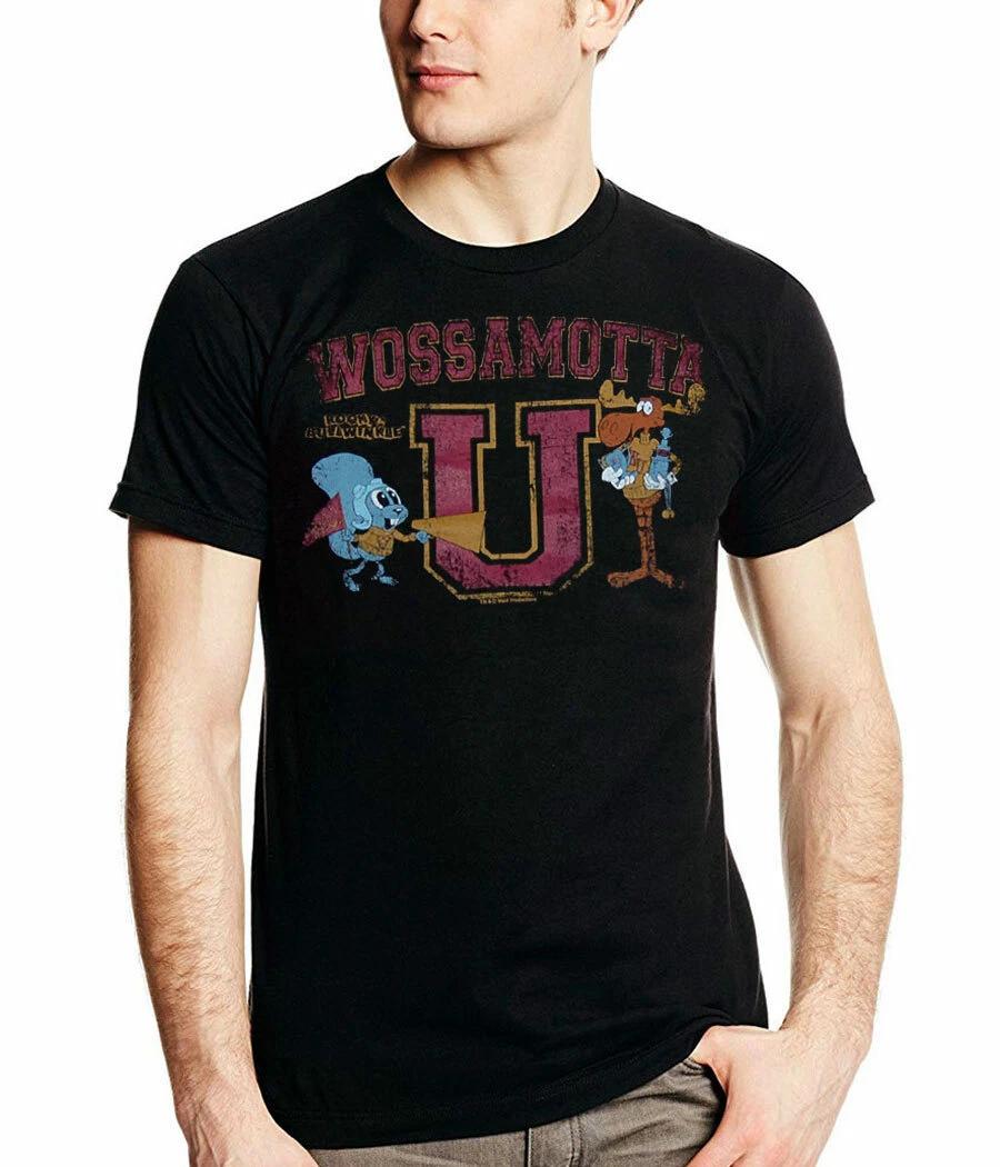 Rocky and Bullwinkle Wossamotta U T-Shirt S