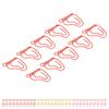 100pcs Paper Clip Foot Shape Cute Anti Slip Portable Paperclip for Bookmark Office Document File