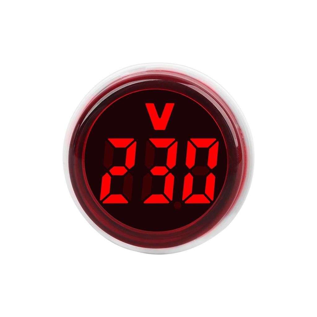 AC230V Digital Voltages Meter Round Voltages Tester with LED Display European Plugs In Digital Voltmeter Indicates