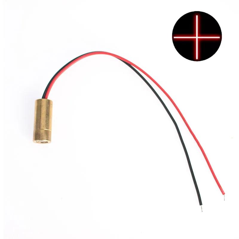 1PCS 650nm 5mW Red Point / Line / Cross Laser Module Head Glass Lens Focusable Focus Adjustable Laser Diode Industrial Class