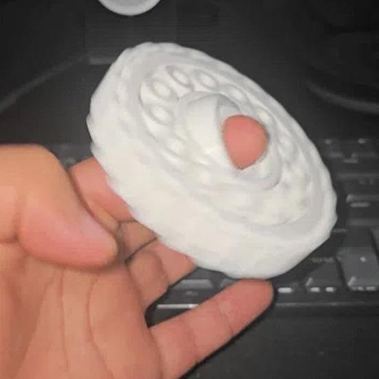 Wave Fidget Spinner Toy Stress Anxiety Relief Kids Teens Adults 3D Printed