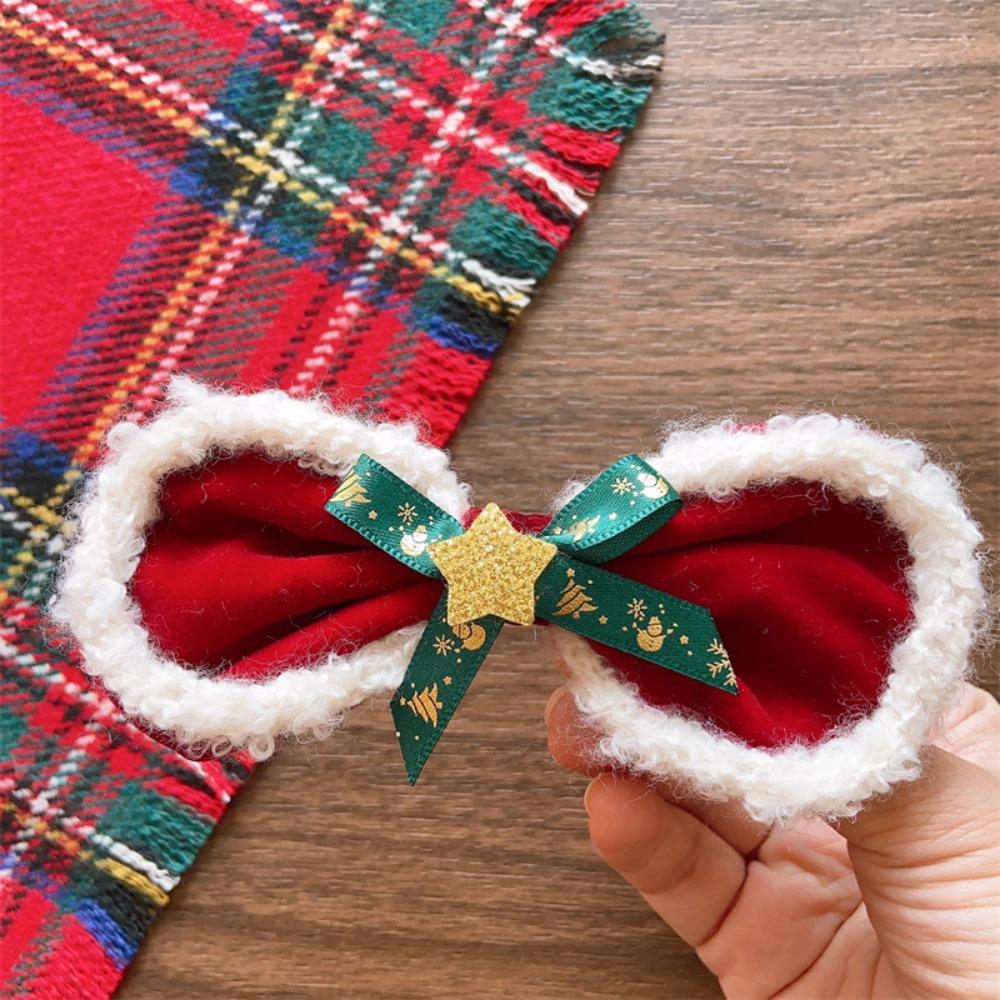 Cute Christmas Hair Hoop Xmas Plush Ball Hairpin Hair Accessories Christmas Barrettes  Girls