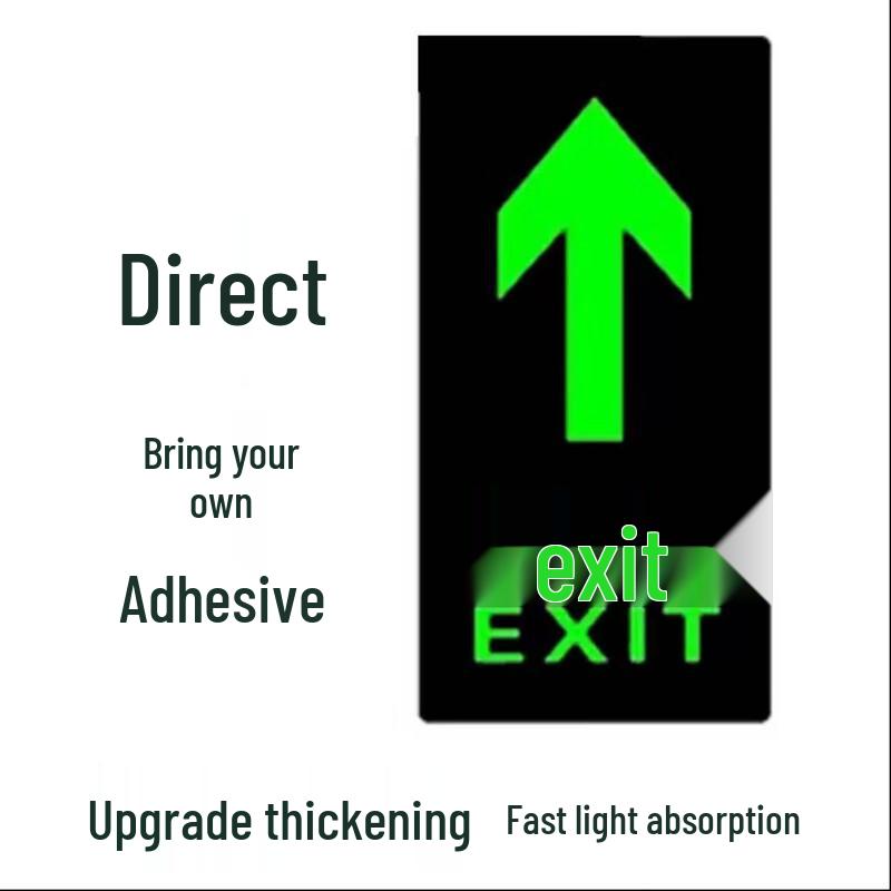 Luminous Safety Directional Floor & Wall Stickers Standard
