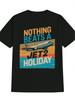 Jet2 Vacances&Avion-Aviation Amusante-Thème"Rien ne vaut des vacances Jet2"-T-shirt homme 100% coton col rond imprimé.