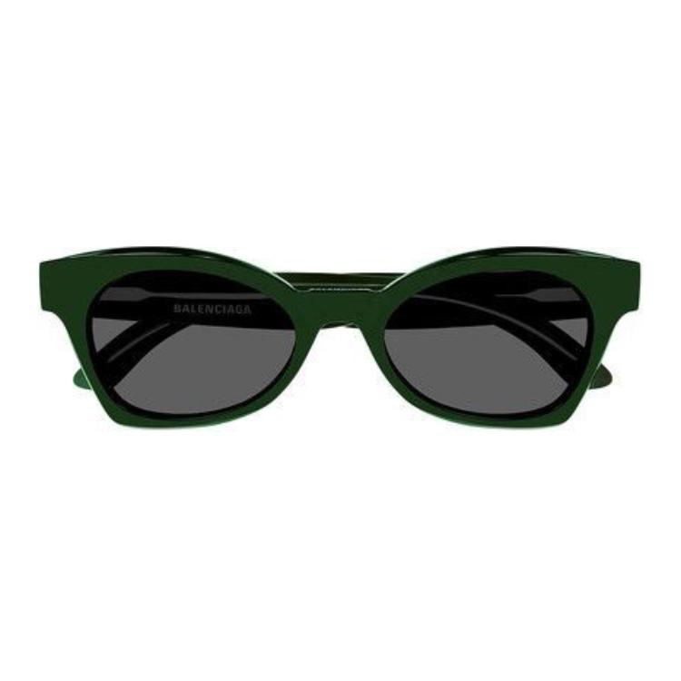 Balenciaga Cat Eye Sunglasses Green/Grey Women Eyewear BB0230S006