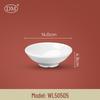 DM White A5 Melamine 5.5-inch Threaded Bowl