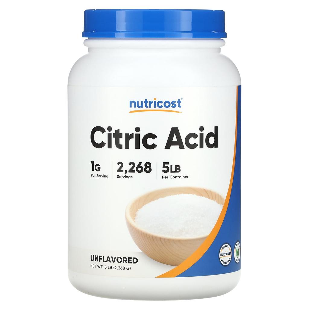 Citric Acid, Unflavored, 2,268G(5Lb)