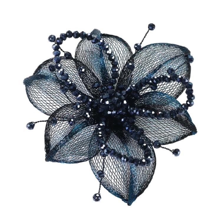 Flower Sewing Hair Clip Brooch for Wedding Dresses Artistic for Dress Wedding Bridal Dress Decorative Applique