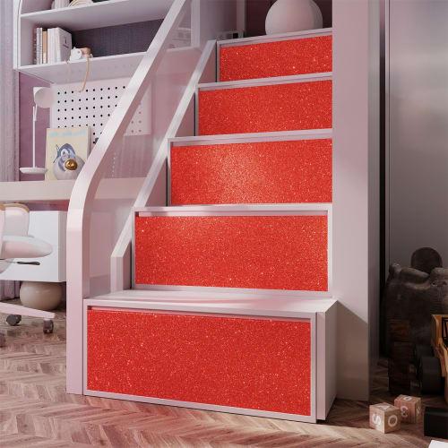 VEELIKE Glitter Wallpaper Stickers, Red, 40x300cm, 0.6mm Thick, Glitter-Infused, Cutting Sheet, Wall Stickers, Glitter Stickers, Gift Wrapping, Furnit