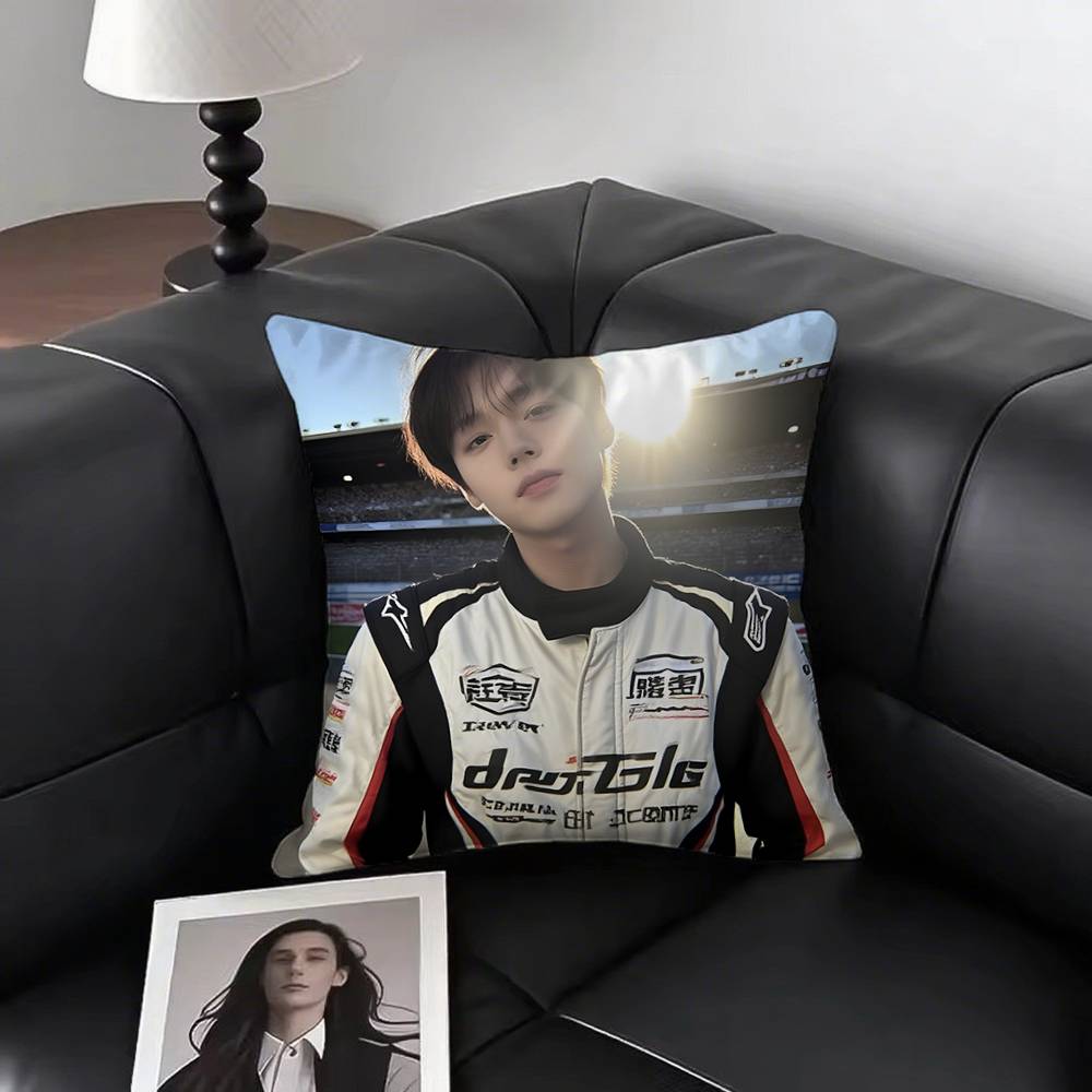 1 Stück W-Weak H-Hero P-Park J-Jihoon Kissenbezug Quadratisch Schlafzimmer Sofa Freizeit Komfort Kissen Auto Wohnzimmer Heimdekoration
