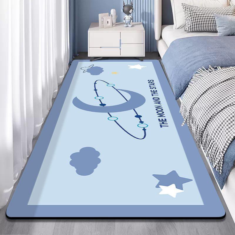 Cartoon Carpet Living Room Non Washable Wipable Carpet Bedroom Girl Bedside Carpet Mat Ins. Bedroom Sleeping Floor Mat