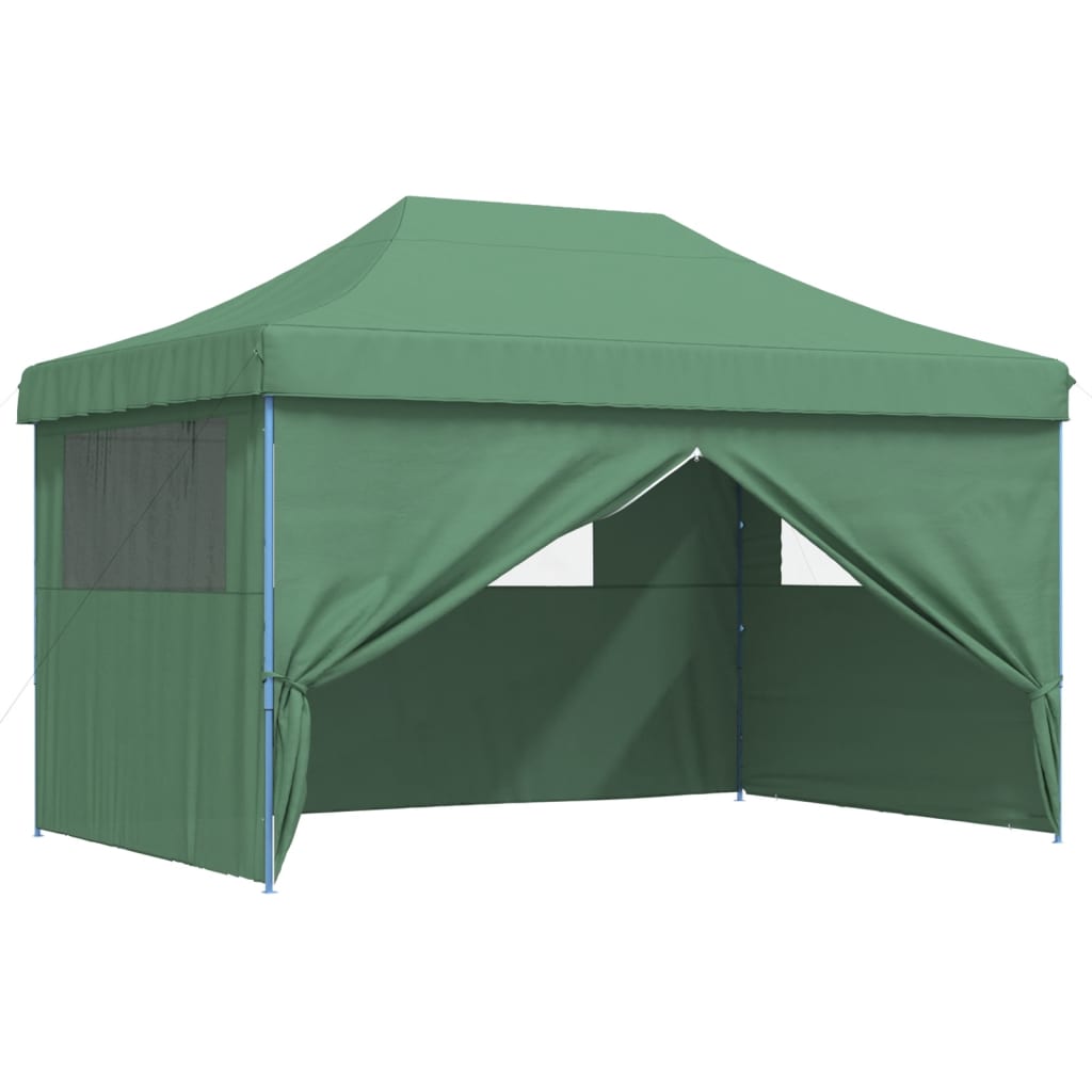 Vidaxl Namiot Imprezowy Typu Pop-Up Z 4 Ściankami, Zielony
