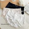 Ice Silk Seamless Triangle Underwear - Cute, Breathable, Mid-Waist, Light & Comfortable, for Women